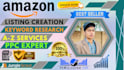 write killer amazon optimized product listing SEO title and html description