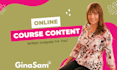 write online course content for any subject
