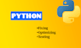 fix errors and bugs your python code
