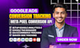 setup google ads conversion tracking, fb pixel capi, ga4 ecommerce tracking GTM