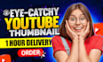 do catchy attractive clickbait youtube video thumbnail design