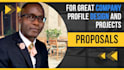 design impressive company profile, project proposal
