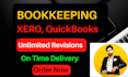 do bookkeeping on xero and quickbooks
