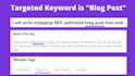 write high performing fiverr gig description in 24h