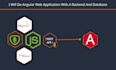 do angular web applications with a backend and database