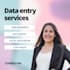 data entry, web research and copy paste