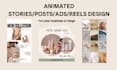 design custom animated stories, ads, reels, posts