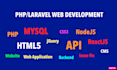 work in laravel web application, website, bug fix and api development