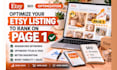 do seo optimize your etsy listing to rank on page 1