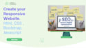 create a responsive website using html css bootstrap and javascript