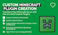 develop custom minecraft plugins for your server