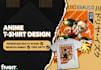 design anime t shirt for your brand