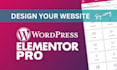 be elementor pro expert to design your responsive wordpress website