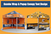 gazebo wrap and popup canopy tent design