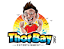 do modern line caricature logo design