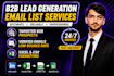 build verified b2b prospect list, linkedin leads and email list