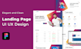 do professional web landing page UI UX design in figma