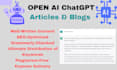 write engaging SEO chat gpt articles and blogs