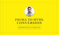 convert figma to HTML, PSD to HTML with responsive