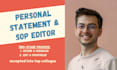 proofread and edit your personal statement and college application