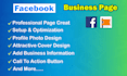 create, setup and design facebook business page professionally