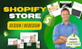 do shopify store design and build a professional shopify website