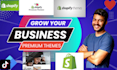 install the latest impulse, motion, and capital theme in shopify, and design