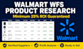 do profitable walmart wfs product research with high ROI guarantee