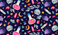 draw a seamless illustrated pattern
