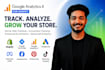 setup shopify analytics, shopify ga4 tracking, ga4 ecommerce tracking with gtm