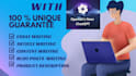 write SEO blog posts, and article writing