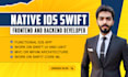 be your IOS swift app developer frontend and backend