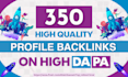 create manually 150 profile backlinks high da seo link building