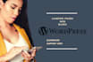 create a responsive author or blogger website in wordpress