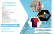 be your professional graphics designer, logo designer