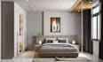 design bedroom, bathroom, living interior with 3d rendering