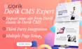 build a beautiful dorik website design with cms driven blogs, api, integration