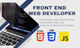 create responsive website in html CSS javascript react