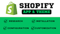 do shopify store app and theme customization