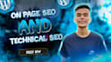 on page and technical SEO service for your website complete on page optimization