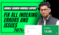 index your website and fix indexing coverage errors on google search console