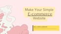 make your website awesome simple and also dynamic  website
