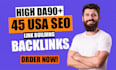 manual da90 USA high authority SEO dofollow backlinks link building