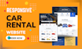 create professional car rental website for your business