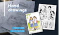 draw comics by hands