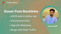 publish guest post with dofollow backlink on high da guest post sites