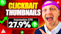 design attractive and clickbait youtube thumbnails