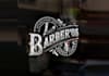 design creative barber company logo