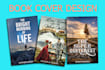 do book cover or ebook cover with back and spine