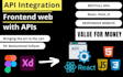 do api integration, google firebase authentication  in reactjs